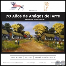70 aos de Amigos del Arte - Exposicin de Socios 2017 - Martes, 22 de Agosto de 2017